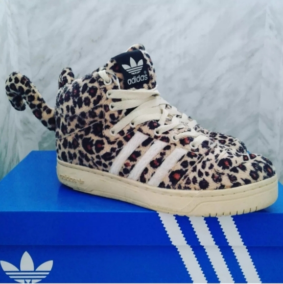 Adidas Jeremy Scott JS Leopard Tails V24536 mens 6 womens sz 7.5 shoes - Picture 2 of 7